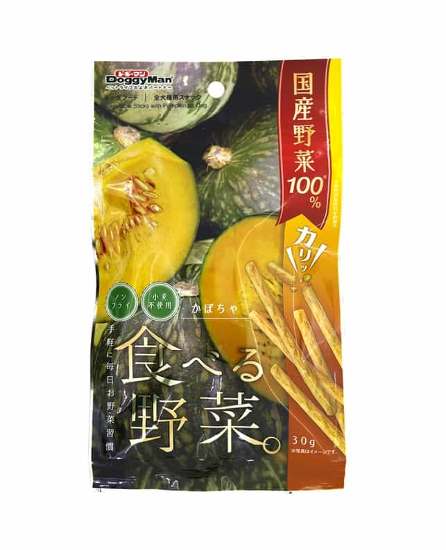 Doggyman-Hayashi-Eatable-Vegetables-Pumpkin-30g-Premium-Japanese-Dog-Treats4976555824568