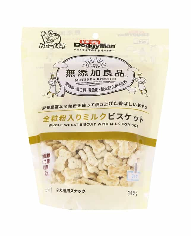 Doggyman-Hayashi-Natural-Whole-Wheat-Milk-Biscuit-300g-Premium-Japanese-Dog-Treats4976555824711